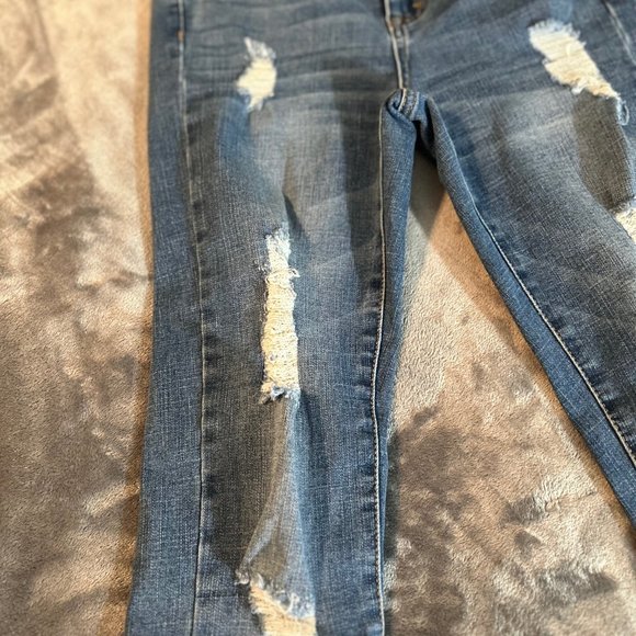 Aero High Rise Stretchy Denim Jeggings Size 4 - Picture 8 of 9